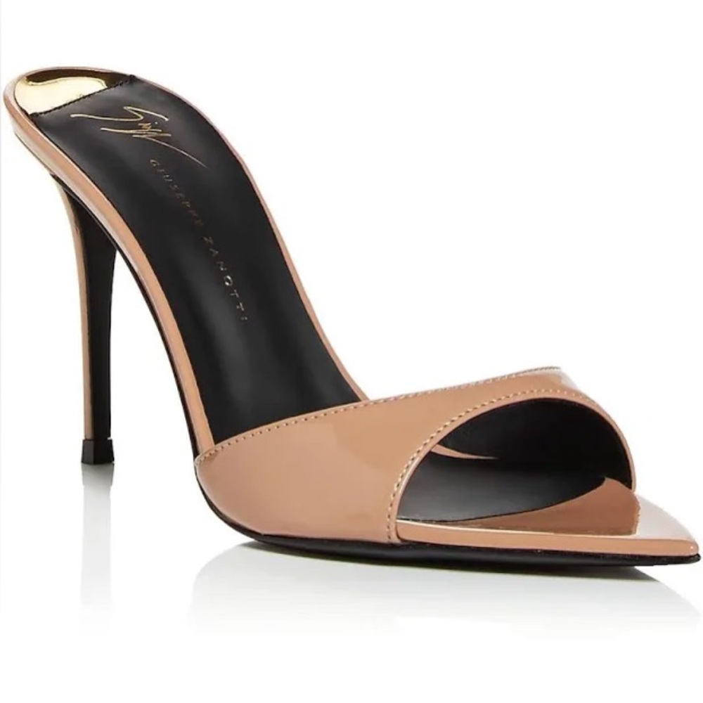 Giuseppe Zanotti Intrigo patent leather nude